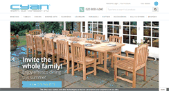 Desktop Screenshot of cyan-teak-furniture.com