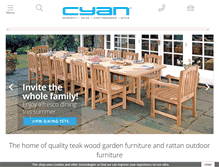 Tablet Screenshot of cyan-teak-furniture.com